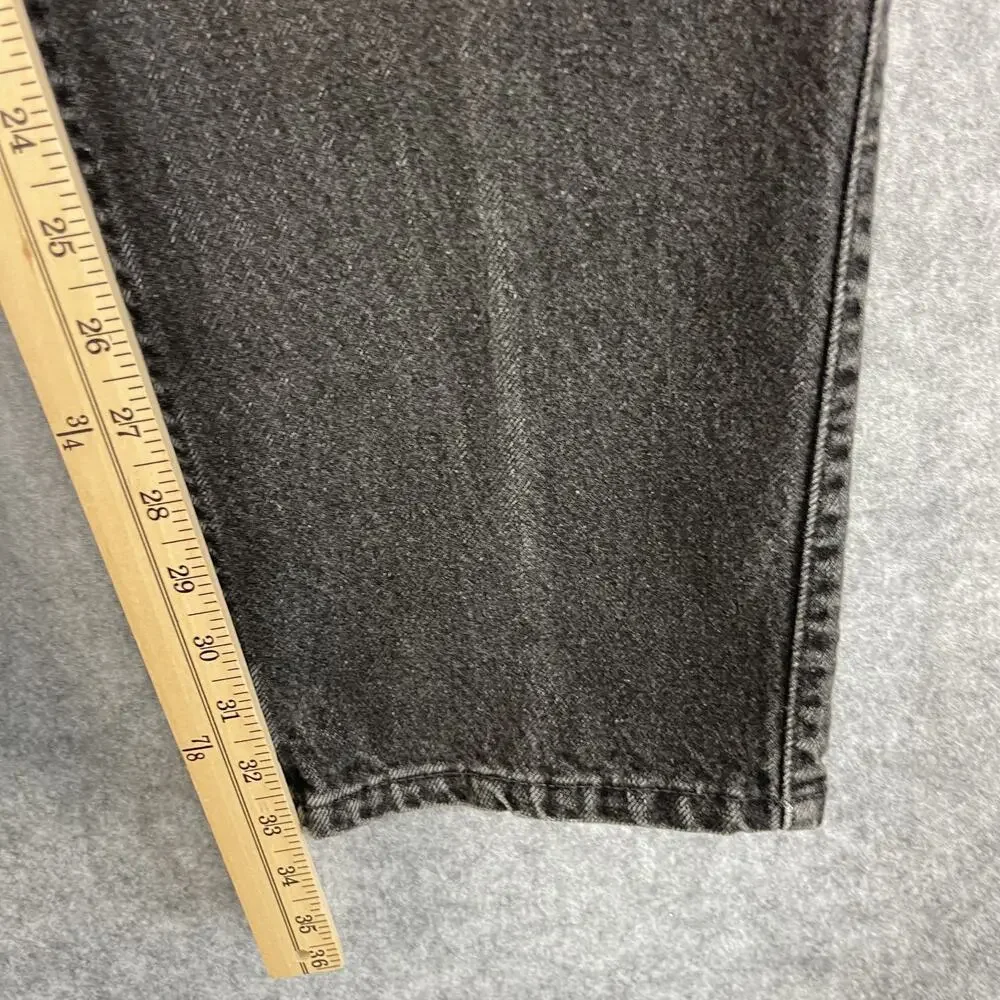 VTG Levis 540 Denim Jeans Mens 34x33 Black Relaxed Fit Brown Tab 90s USA Made